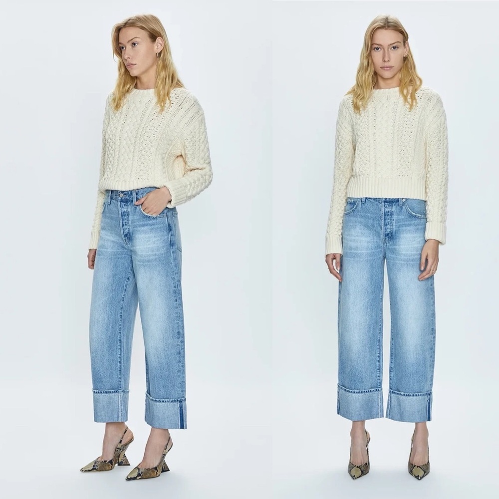 Pistola High Rise Ryder Cuffed Straight Jeans Essex